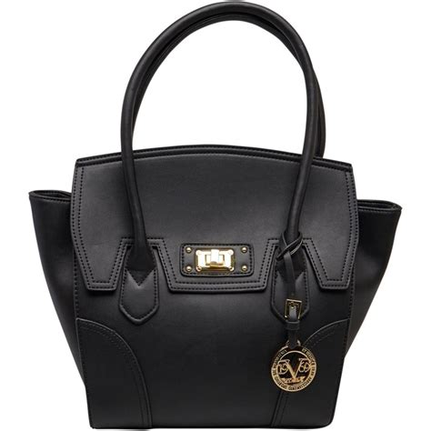 versace 1969 black handbag leopard print interior